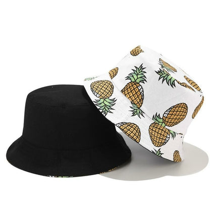 Pineapple Printed Buckle Hat