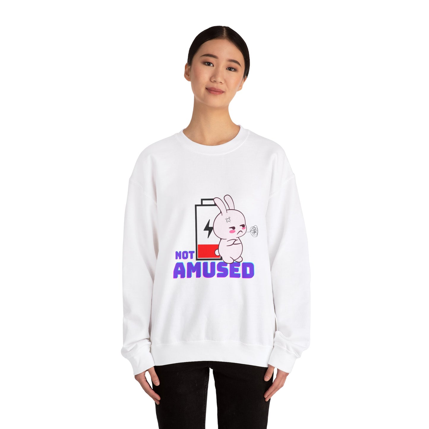 Not Amused! Heavy Blend™ Crewneck Sweatshirt