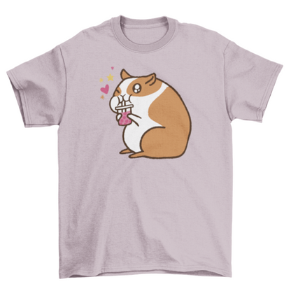 Cute bubble tea hamster t-shirt