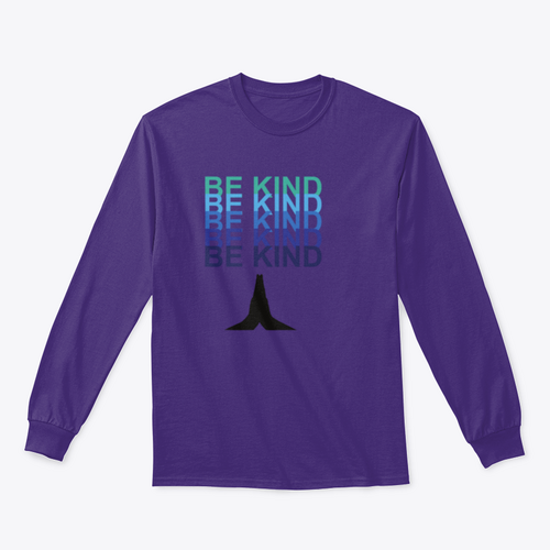 Be Kind  With Praying Hands Design for Sweatshirt
