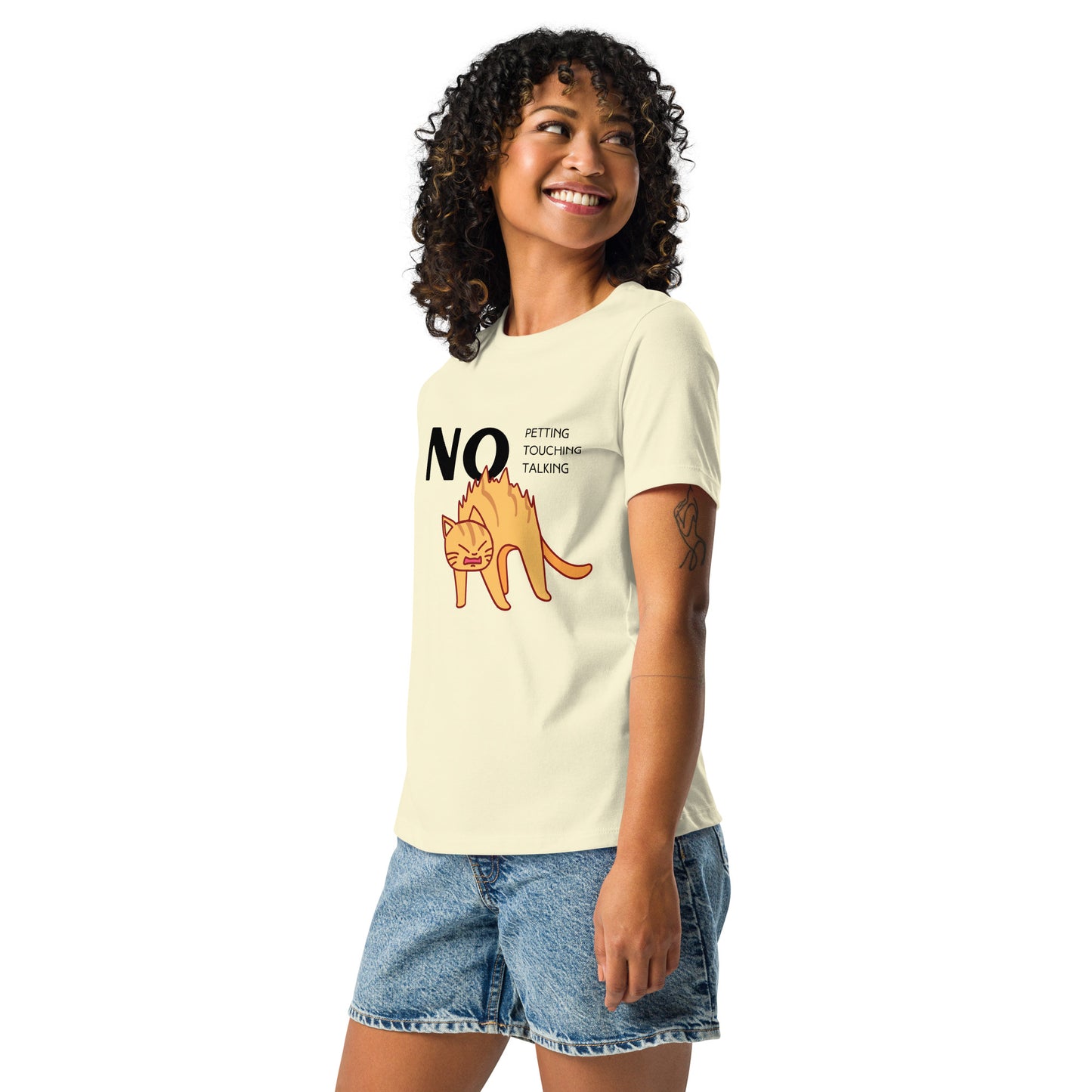NO petting! Women's Relaxed T-Shirt